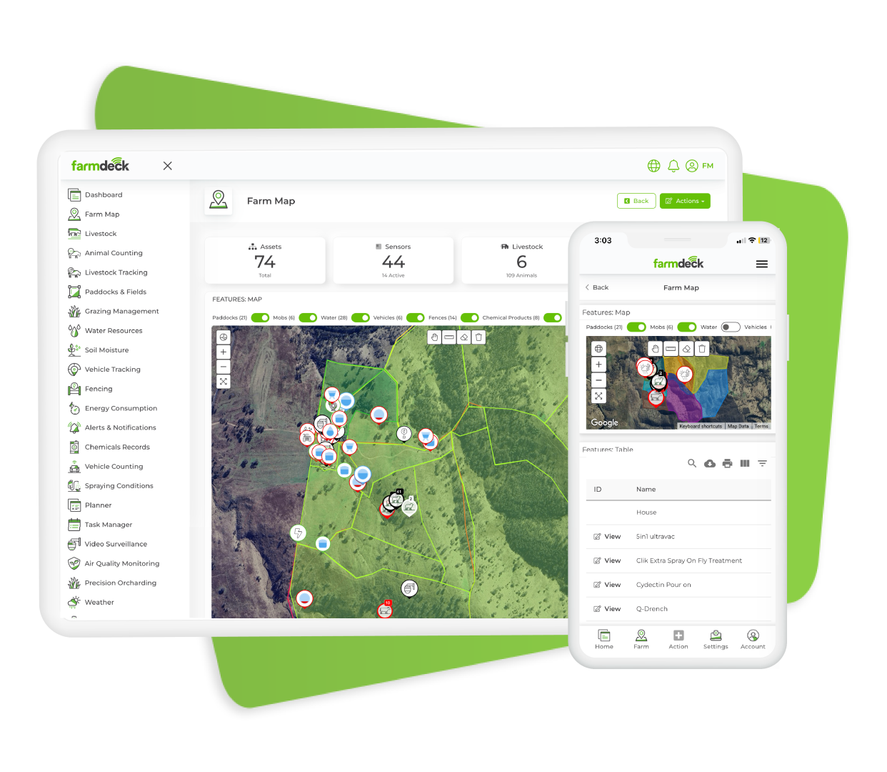 FarmMapApp Mockup