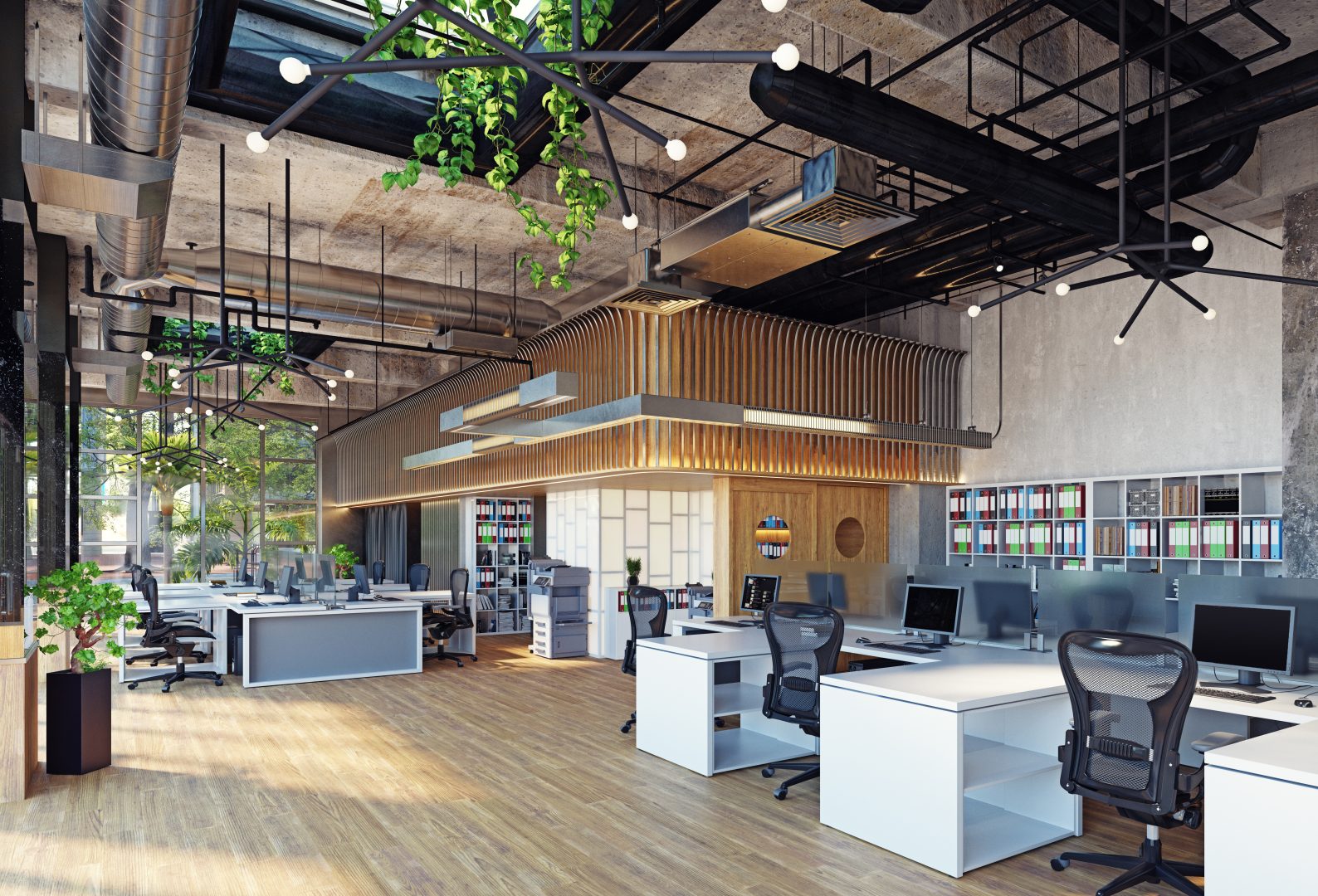 modern office interior,