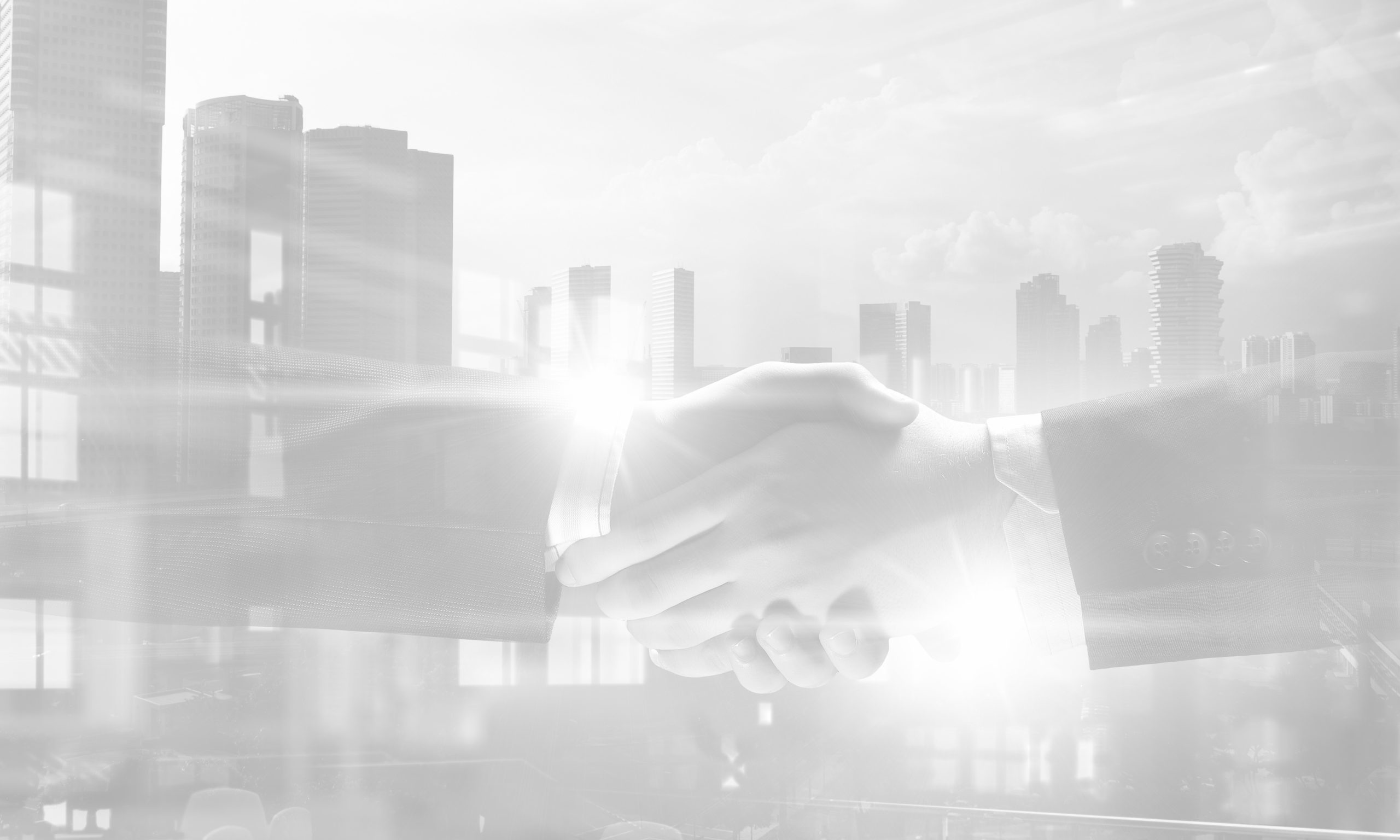 Business greeting or agreement