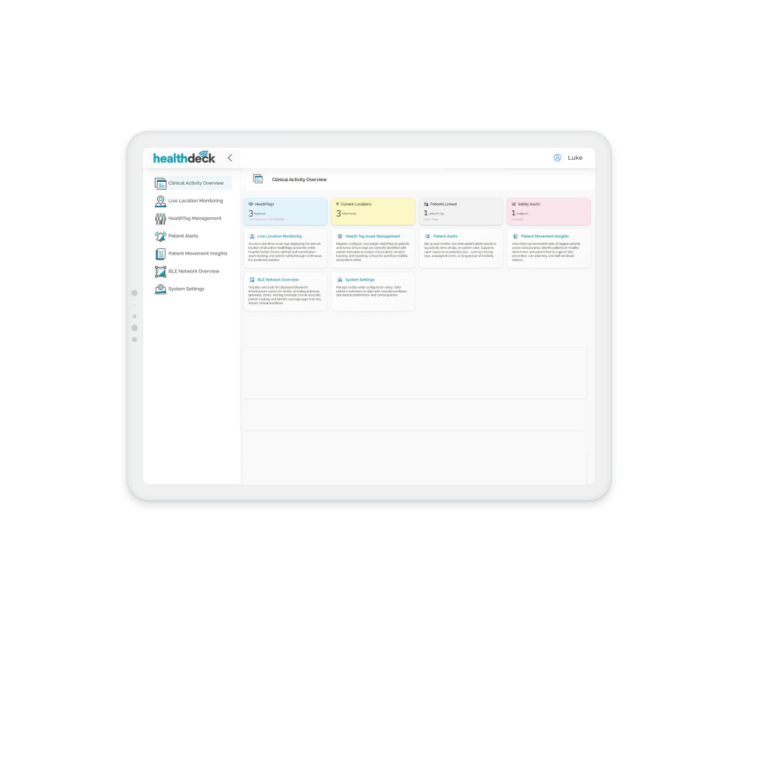 HealthDeck Dashboard